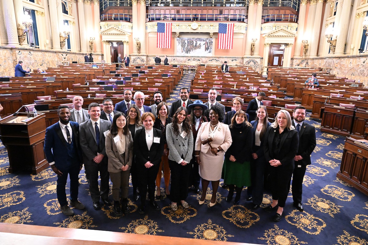 photo of students who attended 2023 Legislator for a Day